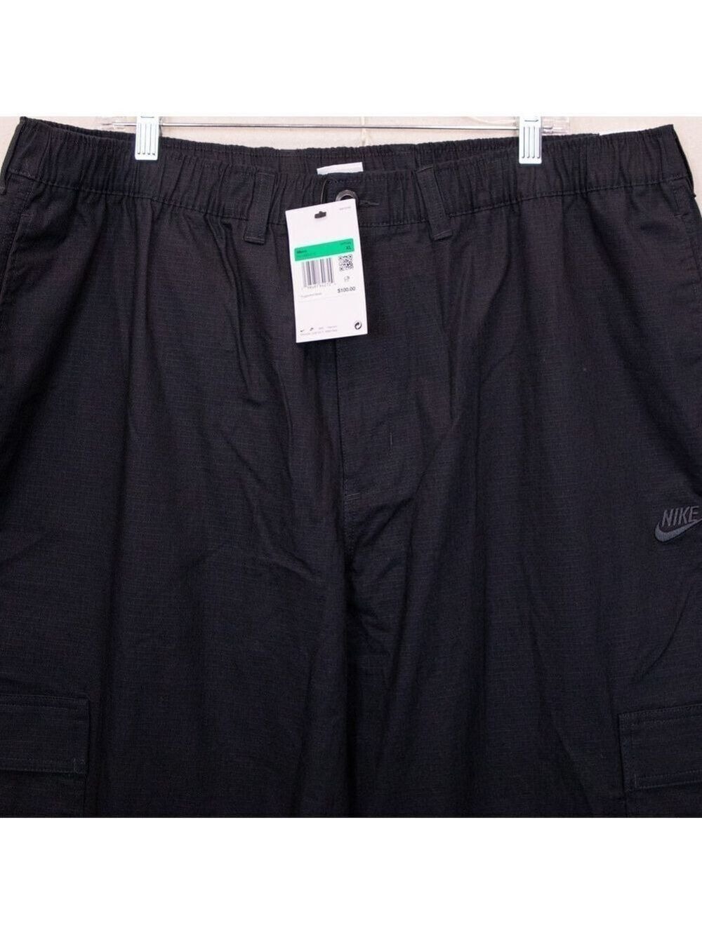 Nike Sportswear Club woven cargo black pull on pants NWT-XL - Picture 2 of 6